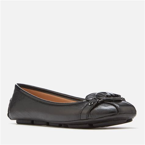 michael kors fulton flats black ghw|fulton studded moccasin.